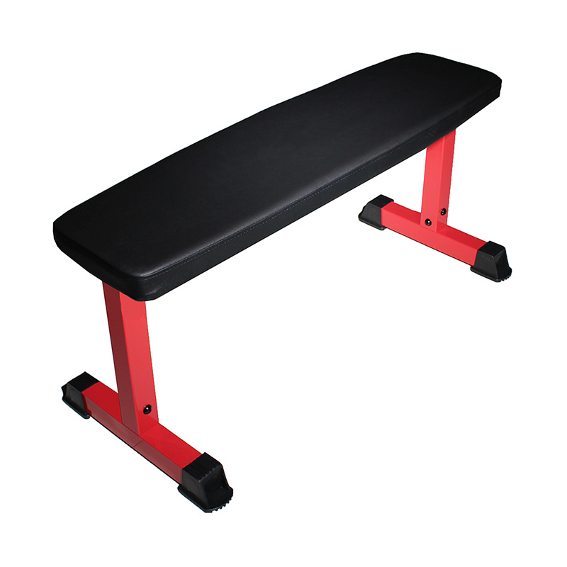 Banc de bază negru plat pentru greutăți