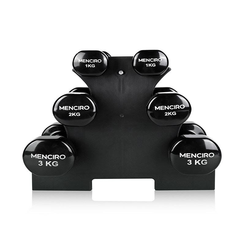 Set de gantere cu vinil negru